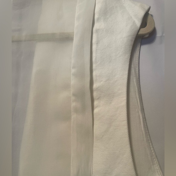 ZARA Basic Women's White Sleeveless Jacket - Picture 8 of 8